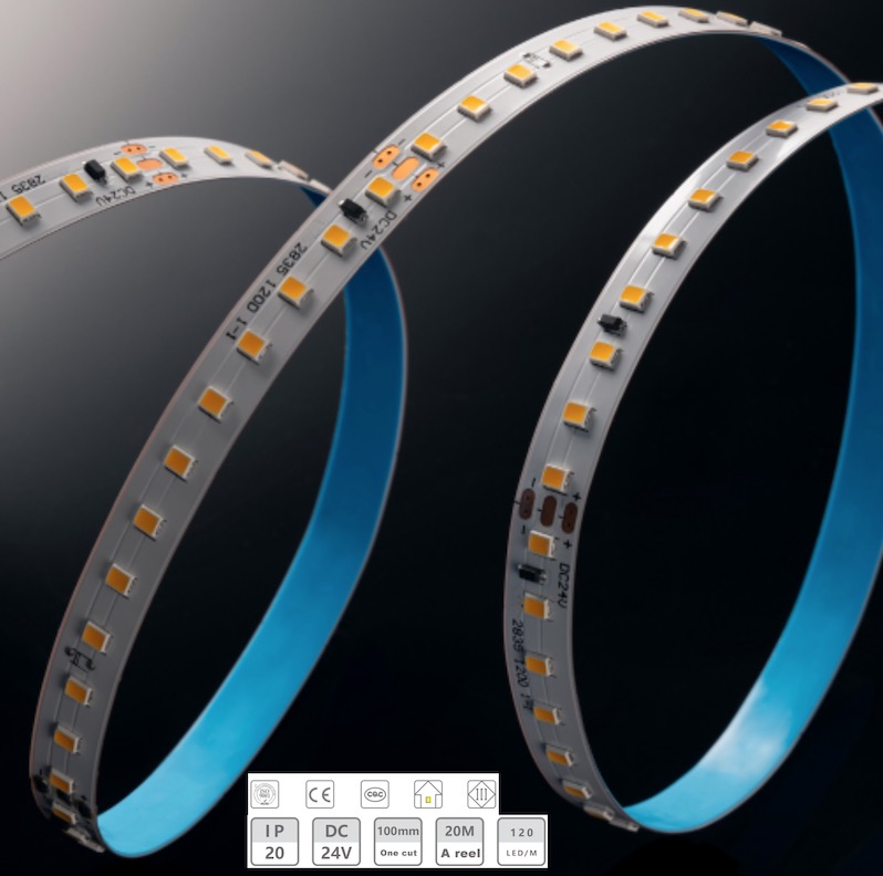 24V-10mm-20M 압력 드롭 라이트 스트립 없음